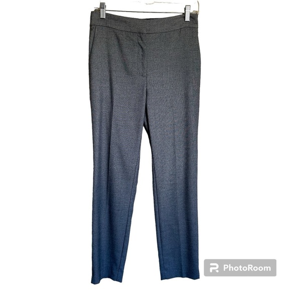 Zara Pants - ZARA Blue Pattern Slim Leg Classic Trouser Pants